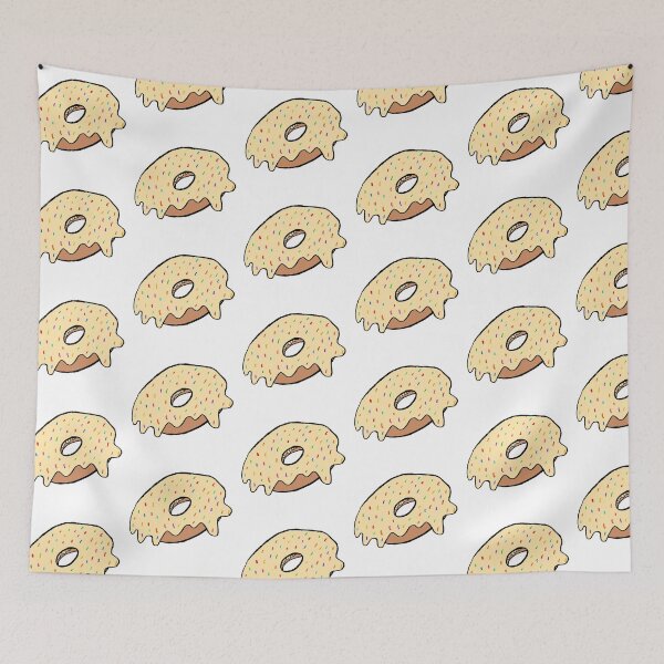 Item preview, rainbow sprinkles vanilla frosting donut designed and sold by paladinprints.