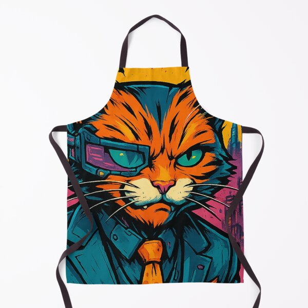 Item preview, Cybercat – Futuristic Feline in a Neon CityJ designed and sold by Thaivi Design.