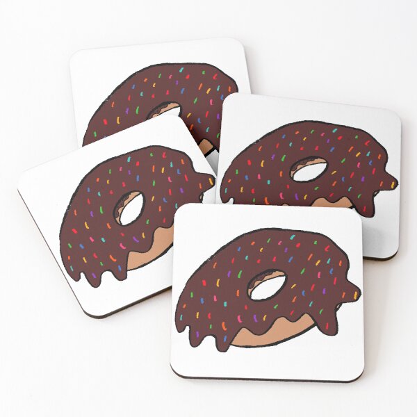 Item preview, rainbow sprinkles chocolate frosting donut designed and sold by paladinprints.