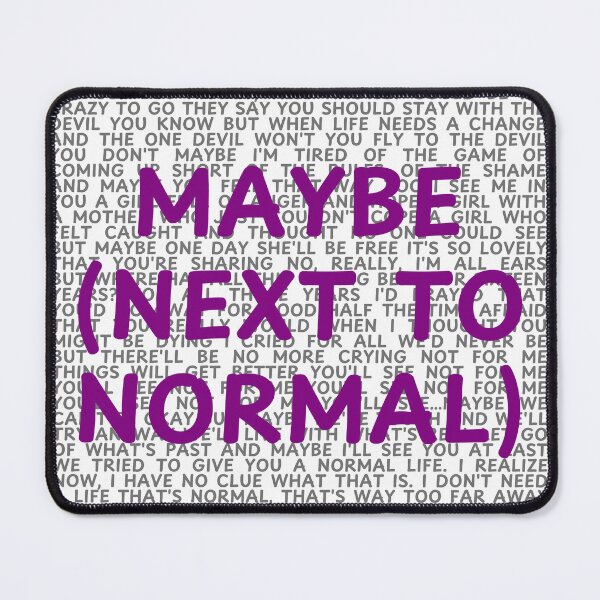 Item preview, Next to Normal lyrics  designed and sold by broadwaygirl142.