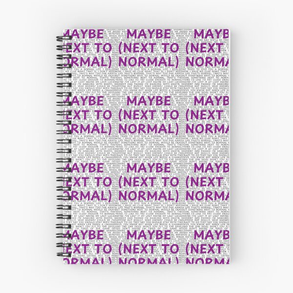 Item preview, Next to Normal lyrics  designed and sold by broadwaygirl142.