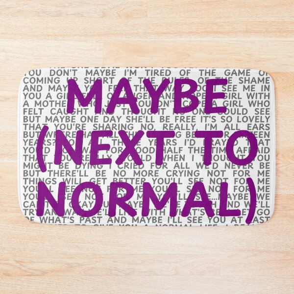 Item preview, Next to Normal lyrics  designed and sold by broadwaygirl142.