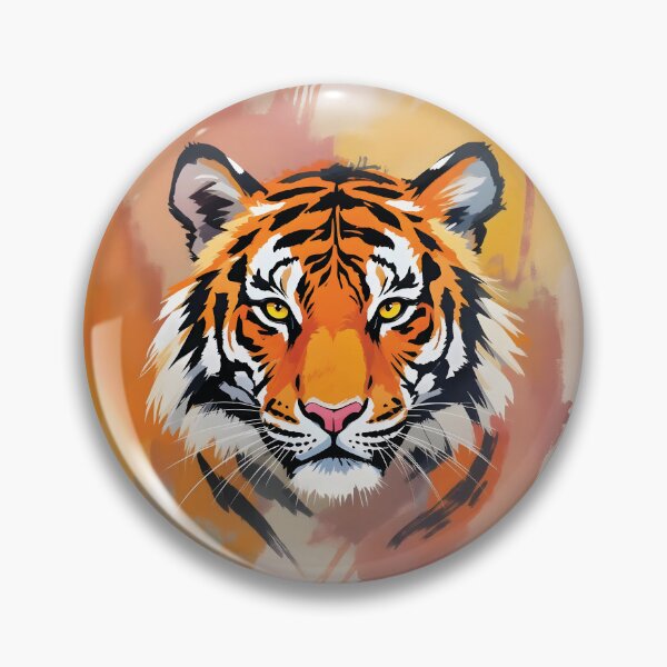 Item preview, Artistic watercolor with predatory tiger designed and sold by Marcu Ioachim.