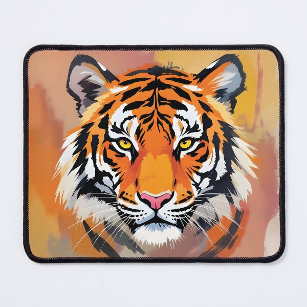 Item preview, Artistic watercolor with predatory tiger designed and sold by Marcu Ioachim.
