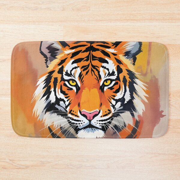Item preview, Artistic watercolor with predatory tiger designed and sold by Marcu Ioachim.