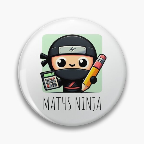 Item preview, Maths Ninja - Humorous Maths Design designed and sold by DoingMaths.