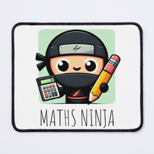 Item preview, Maths Ninja - Humorous Maths Design designed and sold by DoingMaths.