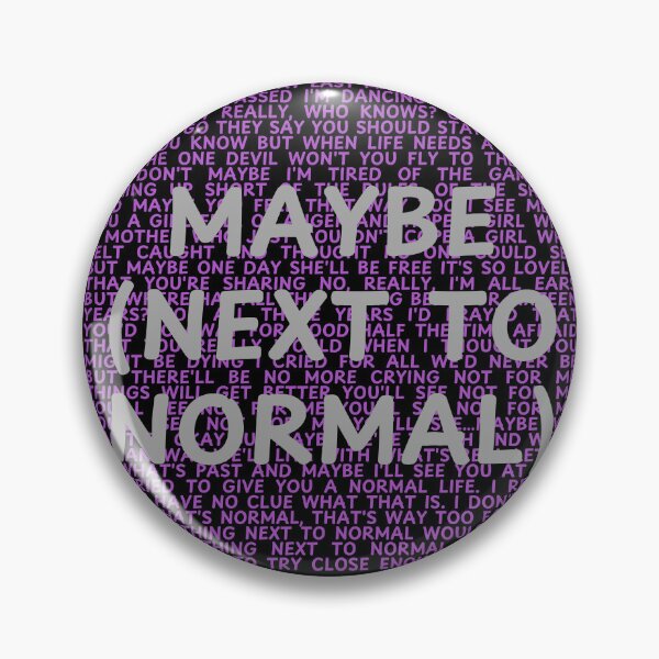 Item preview, Next to Normal lyrics  designed and sold by broadwaygirl142.