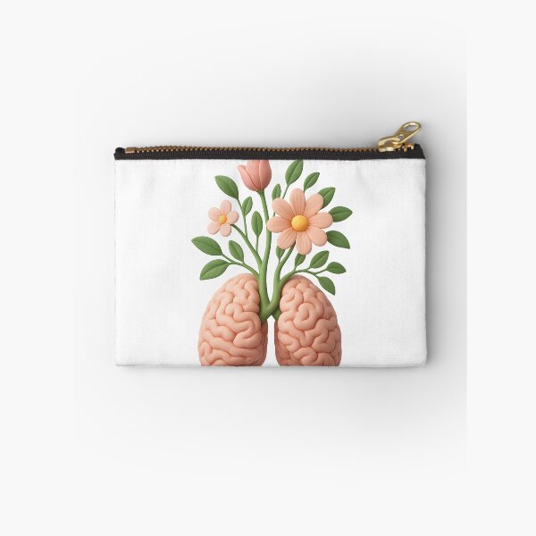 Item preview, Blooming Brain Garden – 3D Floral Anatomy Design designed and sold by WolfPixelRo.