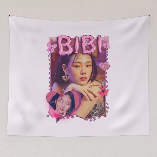 Item preview, Bibi Kpop Female Soloist Purple Collage Art Design designed and sold by HELL0WBELLO.