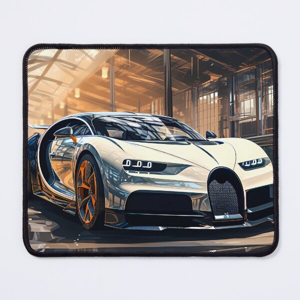 Item preview, French Hypercar Gleaming In Sunlit Industrial Glass Atrium designed and sold by RevUpDesign.