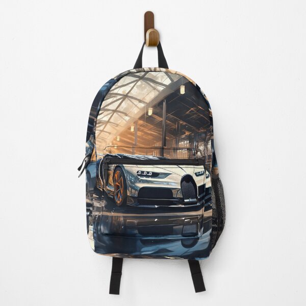 Item preview, French Hypercar Gleaming In Sunlit Industrial Glass Atrium designed and sold by RevUpDesign.