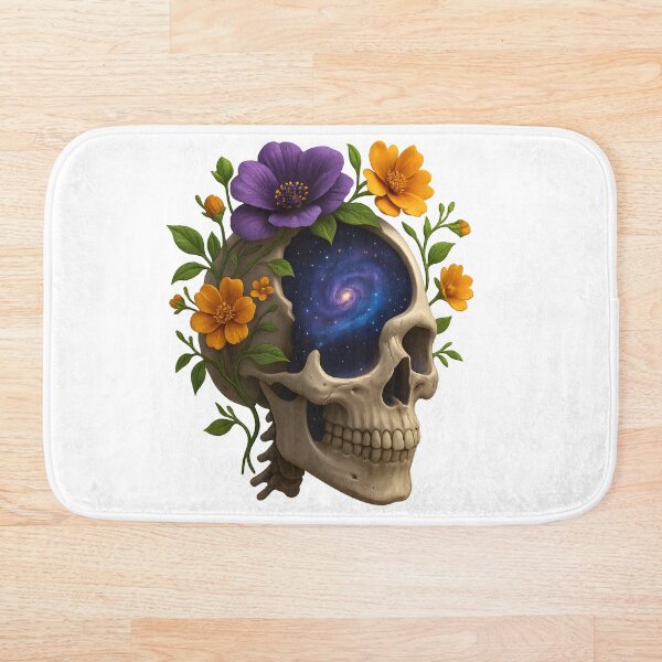 Item preview, Cosmic Bloom Skull – 3D Floral Galaxy Anatomy designed and sold by WolfPixelRo.