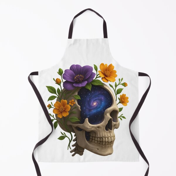 Item preview, Cosmic Bloom Skull – 3D Floral Galaxy Anatomy designed and sold by WolfPixelRo.
