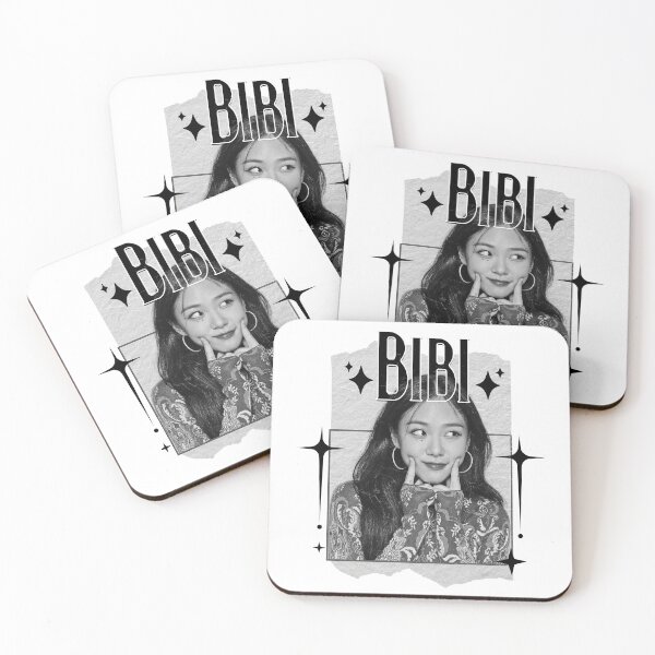 Item preview, Bibi Kpop Female Soloist Monochrome Black and White Collage Art Design designed and sold by HELL0WBELLO.