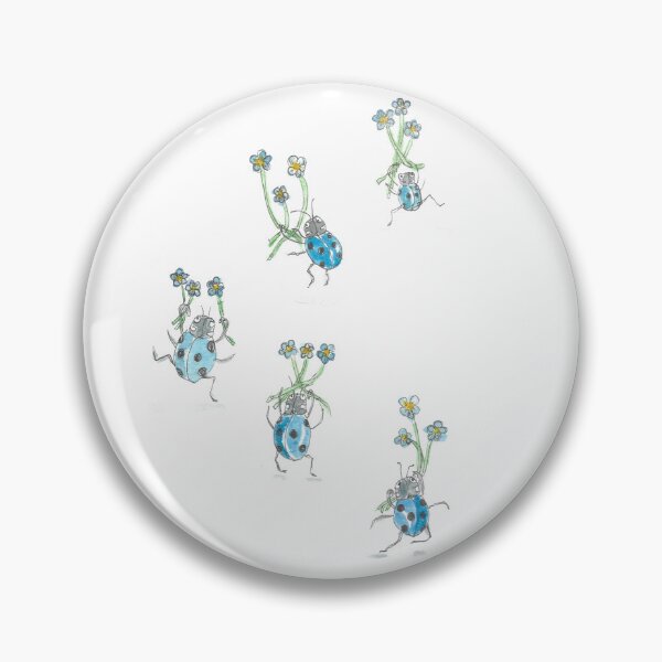 Item preview, Blue ladybirds designed and sold by GiselleSellier.