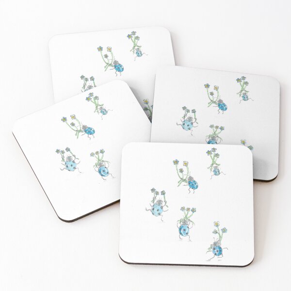 Item preview, Blue ladybirds designed and sold by GiselleSellier.