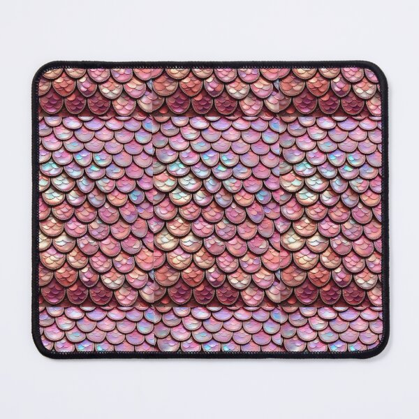 Item preview, MERMAIDS LAIR - BEDAZZLED ROSE PINK OPAL BLING Shimmery Scales Ocean Sea Aquatic Marine Fantasy Girly Girl Beach Cottage Decor designed and sold by Spinning Plates 360.