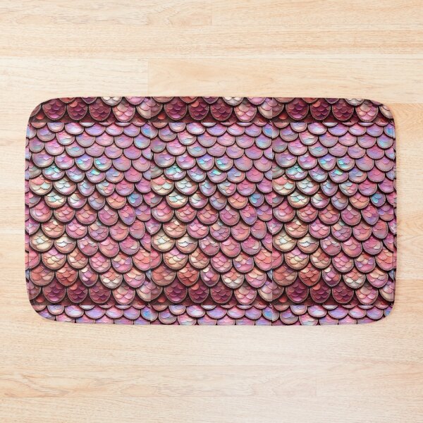 Item preview, MERMAIDS LAIR - BEDAZZLED ROSE PINK OPAL BLING Shimmery Scales Ocean Sea Aquatic Marine Fantasy Girly Girl Beach Cottage Decor designed and sold by Spinning Plates 360.