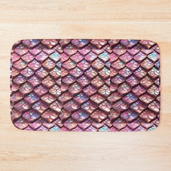 Item preview, MERMAIDS LAIR - BEDAZZLED ROSE PINK OPAL BLING Shimmery Scales Ocean Sea Aquatic Marine Fantasy Girly Girl Beach Cottage Decor designed and sold by Spinning Plates 360.