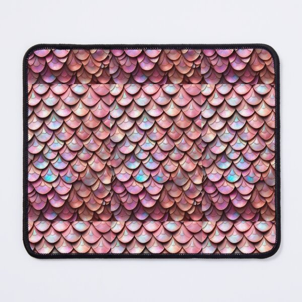 Item preview, MERMAIDS LAIR - BEDAZZLED ROSE PINK OPAL BLING Shimmery Scales Ocean Sea Aquatic Marine Fantasy Girly Girl Beach Cottage Decor designed and sold by Spinning Plates 360.