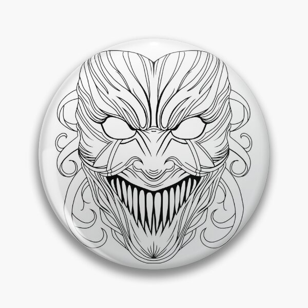 Item preview, Horror Mask: Black line Grinner 36-d designed and sold by Waubamik Perry.