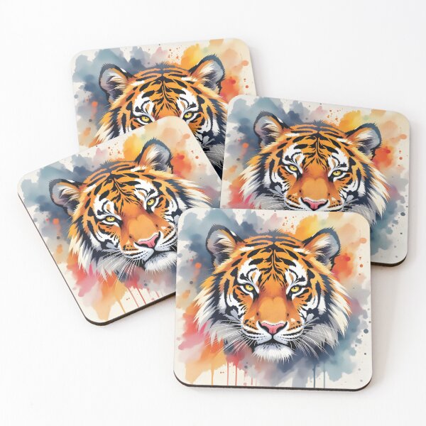 Item preview, Abstract Tiger Portrait designed and sold by Marcu Ioachim.