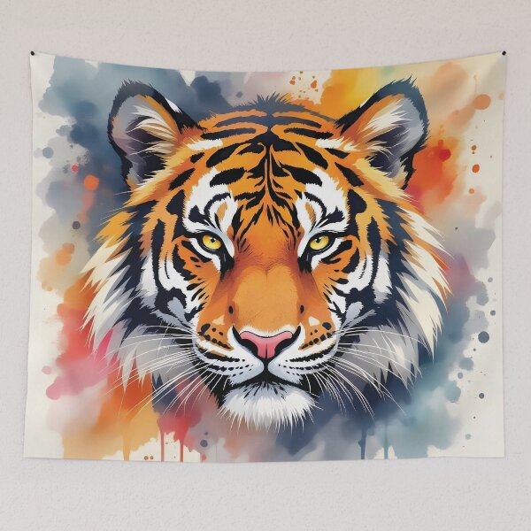 Item preview, Abstract Tiger Portrait designed and sold by Marcu Ioachim.