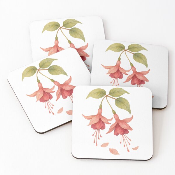 Item preview, watercolor illustration of Fuchsia designed and sold by GentleMuse.