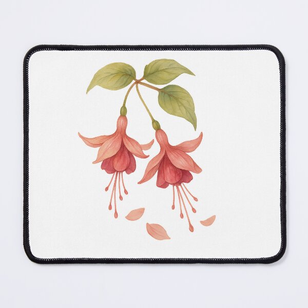 Item preview, watercolor illustration of Fuchsia designed and sold by GentleMuse.