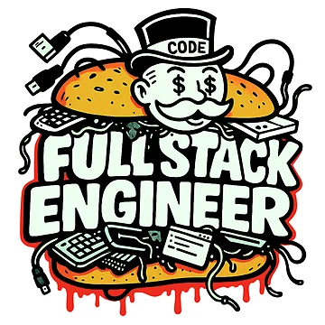 Artwork thumbnail, Full Stack Engineer Burger by SoftwareStickers