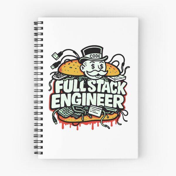 Item preview, Full Stack Engineer Burger designed and sold by SoftwareStickers.