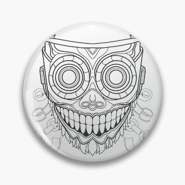Item preview, Horror Mask: B&W Roboto designed and sold by Waubamik Perry.