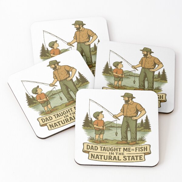 Item preview, Vintage Arkansas Fishing Dad & Kid Lake Scene – Funny Outdoor Design  designed and sold by Globalcitytees.
