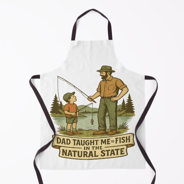Item preview, Vintage Arkansas Fishing Dad & Kid Lake Scene – Funny Outdoor Design  designed and sold by Globalcitytees.