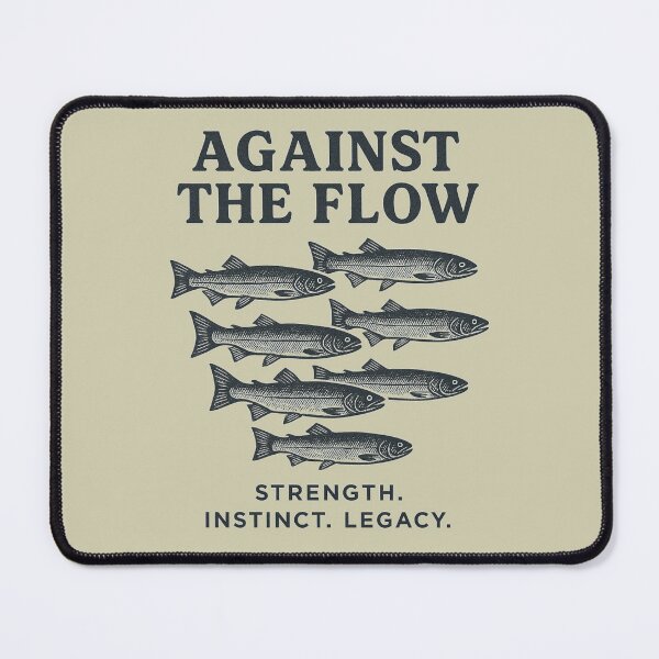 Item preview, Salmon Strength & Instinct Quote Design designed and sold by Timber & Dust.