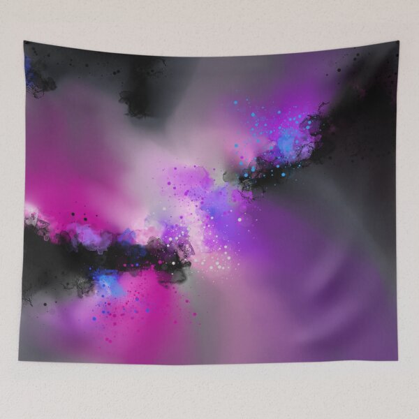 Item preview, Mystic Aurora - Purple Pink Blue Abstract designed and sold by Joey Santiago.