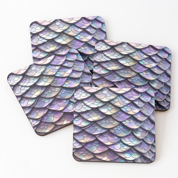 Item preview, MERMAIDS LAIR - BEDAZZLED LAVENDER PURPLE AMETHYST BLING Shimmery Scales Ocean Sea Aquatic Marine Fantasy Girly Girl Beach Cottage Decor designed and sold by Spinning Plates 360.