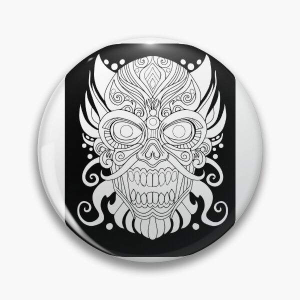 Item preview, Horror Mask: B&W with Background designed and sold by Waubamik Perry.