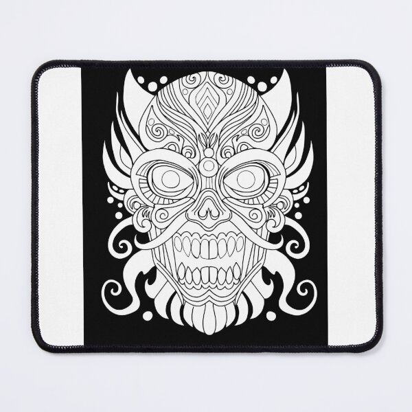 Item preview, Horror Mask: B&W with Background designed and sold by Waubamik Perry.