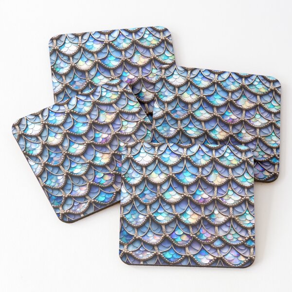 Item preview, MERMAIDS LAIR - BEDAZZLED LAVENDER PURPLE AMETHYST BLING Shimmery Scales Ocean Sea Aquatic Marine Fantasy Girly Girl Beach Cottage Decor designed and sold by Spinning Plates 360.