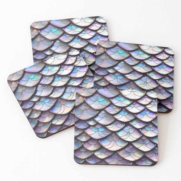 Item preview, MERMAIDS LAIR - BEDAZZLED LAVENDER PURPLE AMETHYST BLING Shimmery Scales Ocean Sea Aquatic Marine Fantasy Girly Girl Beach Cottage Decor designed and sold by Spinning Plates 360.