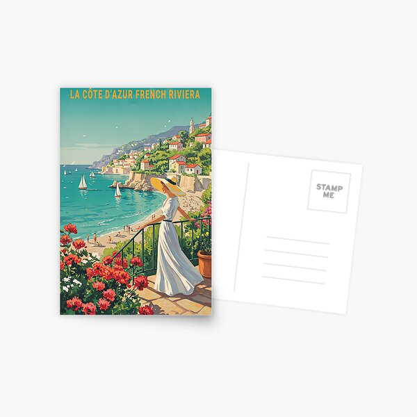 Item preview, Cote d'Azur French Riviera Vintage World Travel   designed and sold by TeeARTHY.