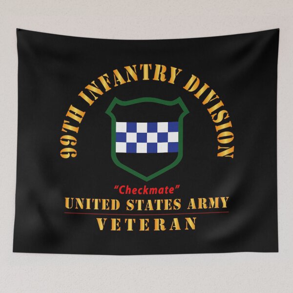 Item preview, Army - SSI - 99th Infantry Division - Checkmate - US Army Veteran X 300 designed and sold by Military Insignia Products.