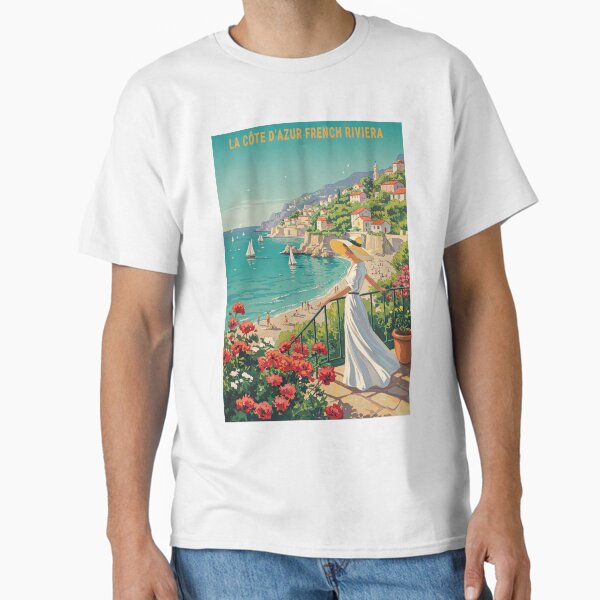 Artikel-Vorschau von Côte d'Azur Französische Riviera Vintage Weltreisen, designt und verkauft von TeeARTHY.