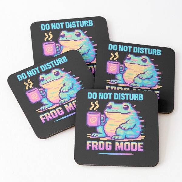 Item preview, Do Not Disturb – Pixel Frog Mode Tee designed and sold by Laugh & Rewind .