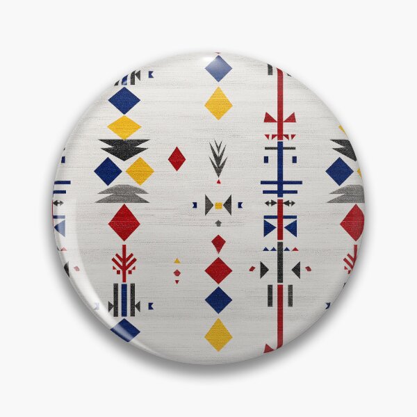 Item preview, Textile-Inspired Totem Symbols in Bold Colors designed and sold by Moisky Patterns.