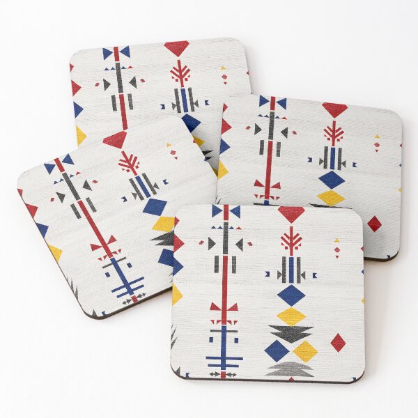 Item preview, Textile-Inspired Totem Symbols in Bold Colors designed and sold by Moisky Patterns.