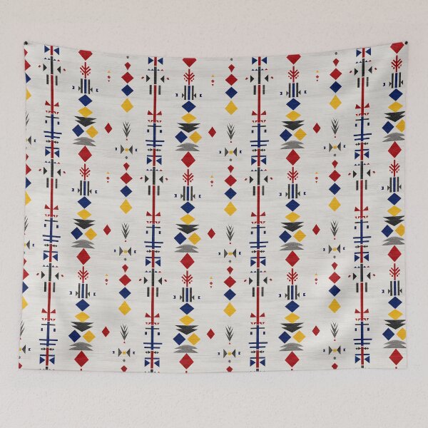 Item preview, Textile-Inspired Totem Symbols in Bold Colors designed and sold by Moisky Patterns.
