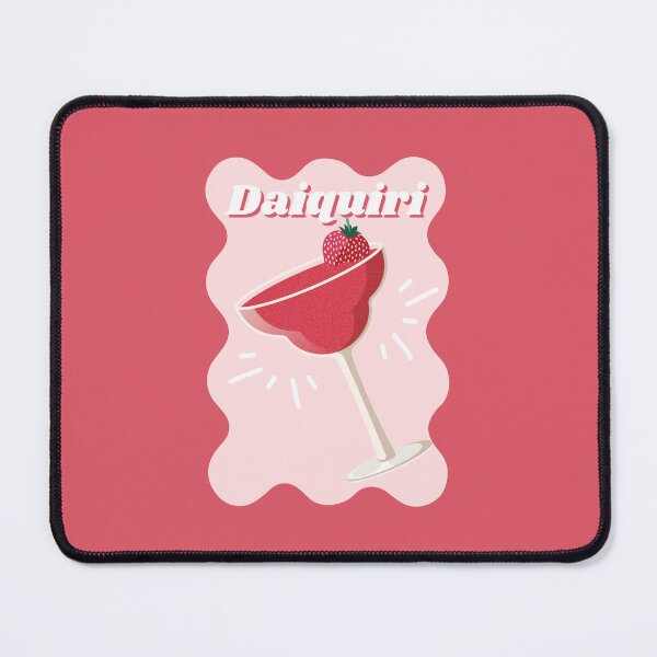 Item preview, Strawberry Daiquiri Retro Illustration designed and sold by PrettyGroovyDesignz.